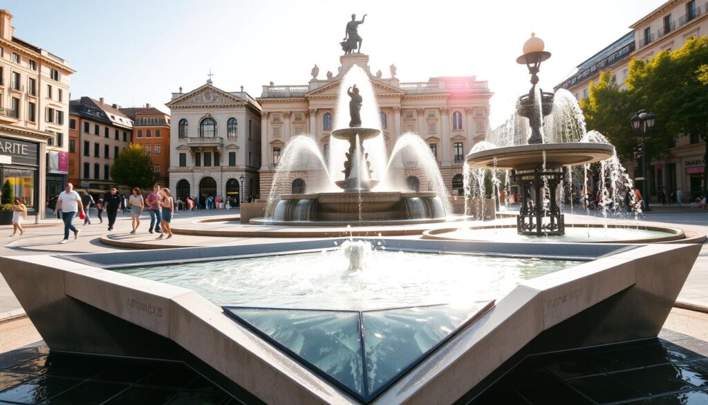 tipologie di fontane urbane